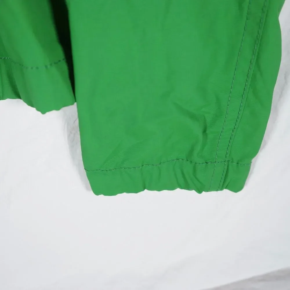 Abercrombie & Fitch Green Full Zip Nylon Jacket Patch Logo Large